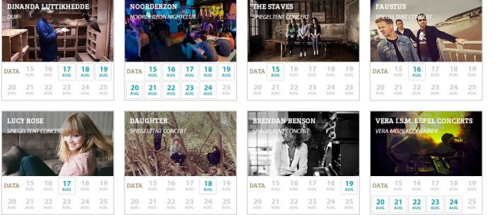 Muziekprogramma Noorderzon rond