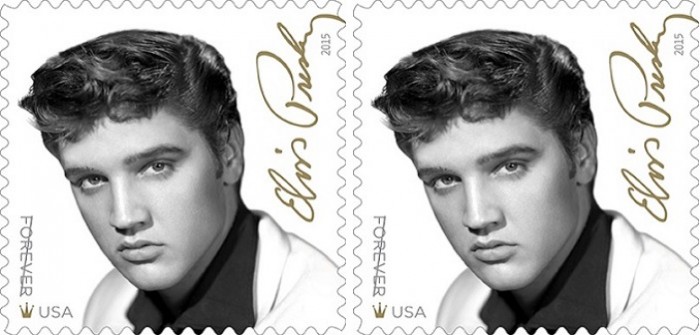 Elvis Presley herdacht met nieuwe postzegel Elvis Presley