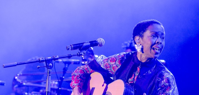 De avond van Ms. Lauryn Hill op Dour festival, Belgie