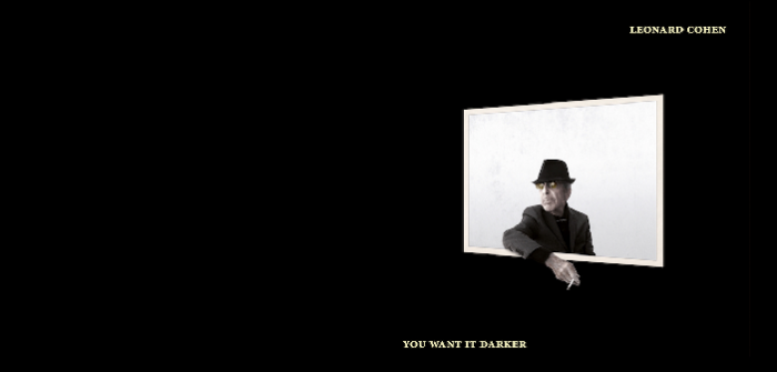 Leonard Cohen – ‘You Want It Darker’ Leonard Cohen