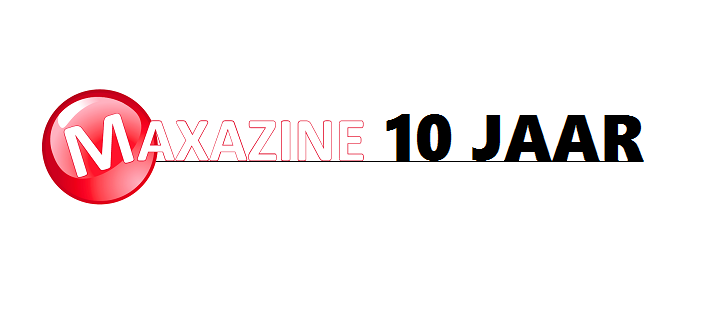 Maxazine 10 jaar Header logo
