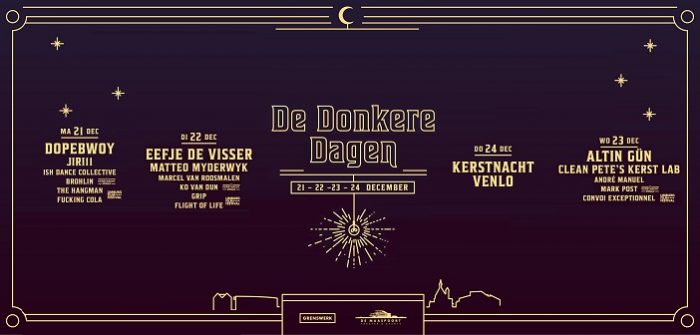 De Donkere Dagen en Kerstnacht in Poppodium Grenswerk en De Maaspoort