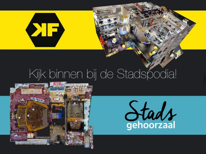 Stadsgehoorzaal en De Kroepoekfabriek stellen hun deuren digitaal open