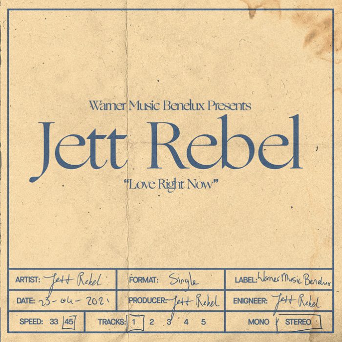 Jett Rebel na drie jaar terug met nieuwe single ‘Love Right Now’ Jett Rebel